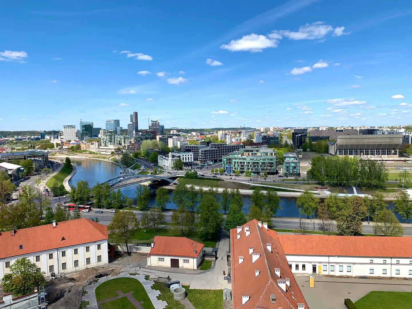 Lituanie itinéraire de voyage, Vue sur Vilnius